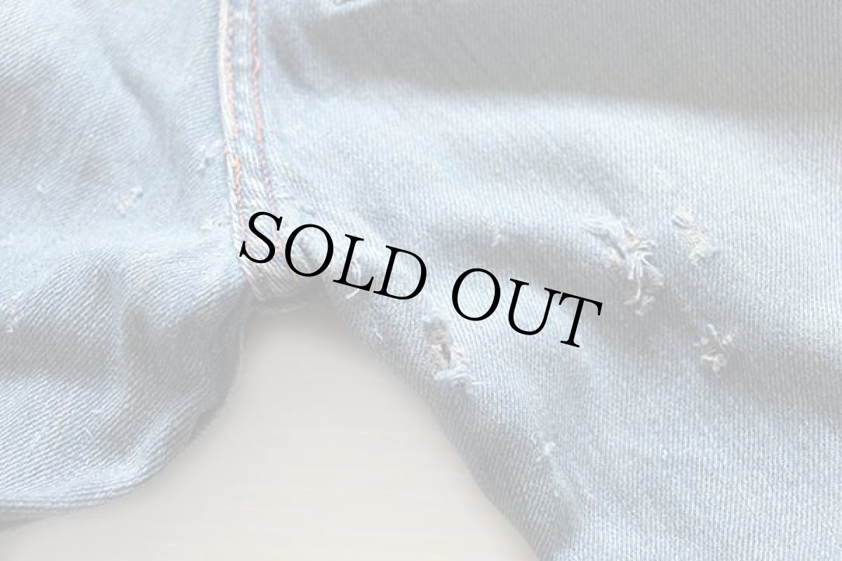 画像10: 70s JCPenney BIGMACビッグマック デニム ペインターパンツ ボロ W37 (10)