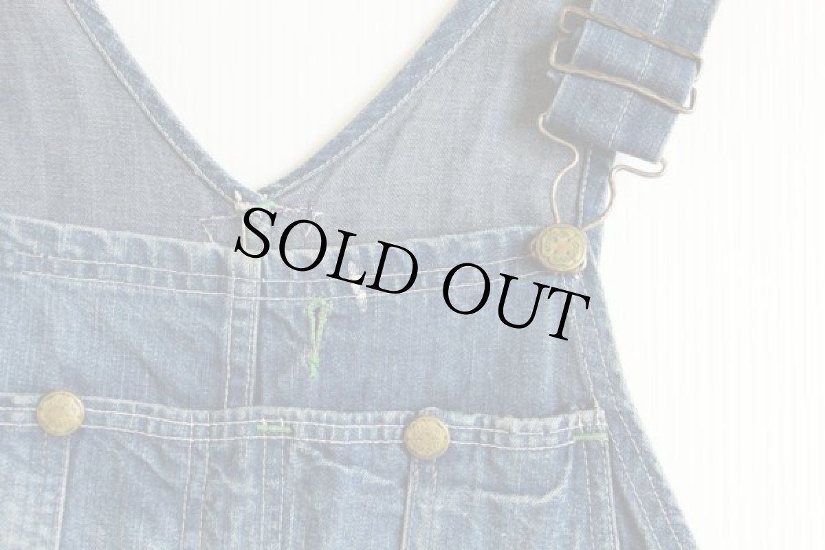 画像3: 50s OSHKOSH B'GOSH インディゴ デニム オーバーオール (3)