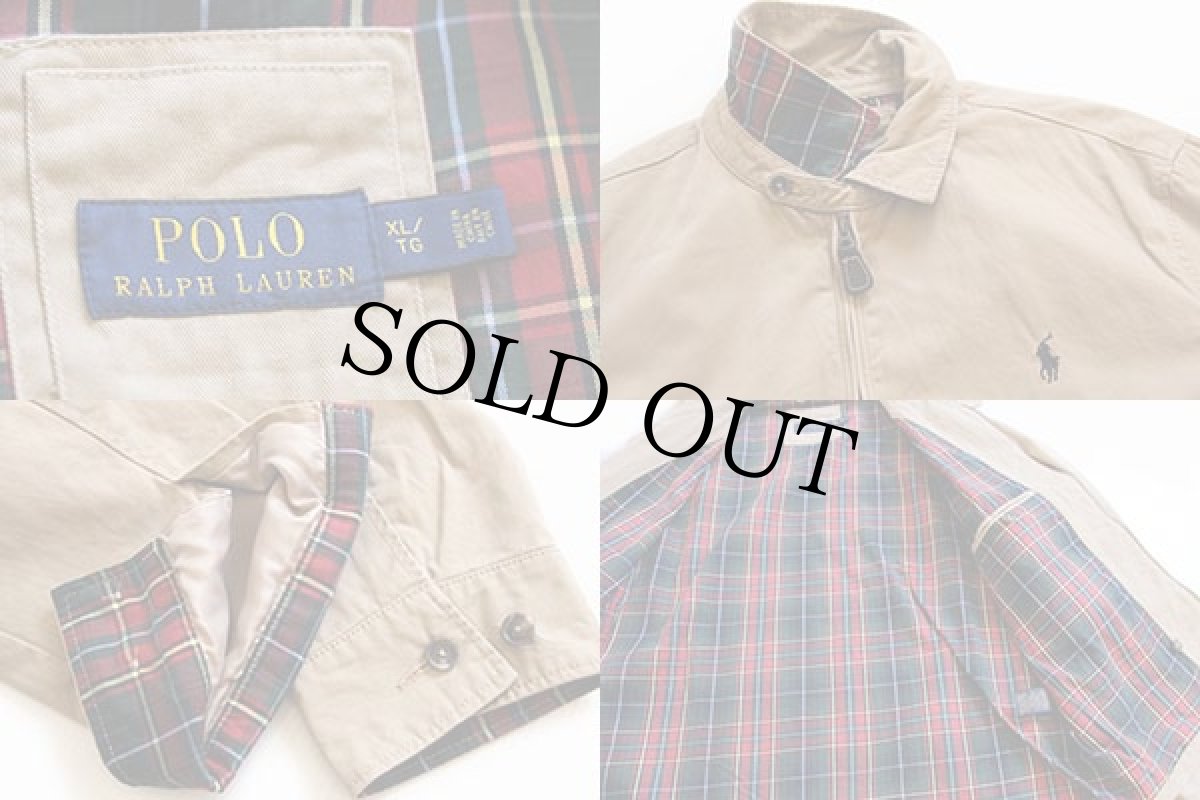 画像3: ポロ ラルフローレン ワンポイント チンスト付き コットンジャケット カーキ XL (3)