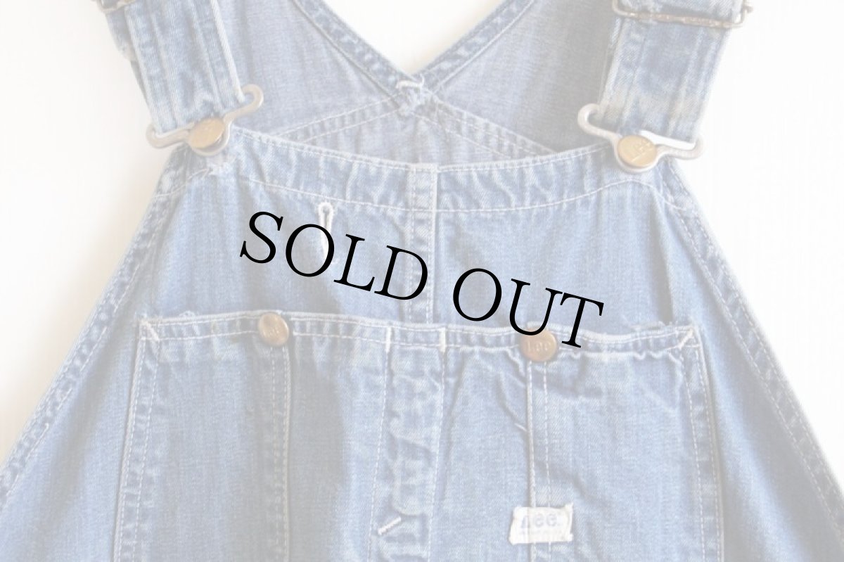 画像3: 60s USA製 Leeリー JELT DENIMジェルトデニム オーバーオール (3)