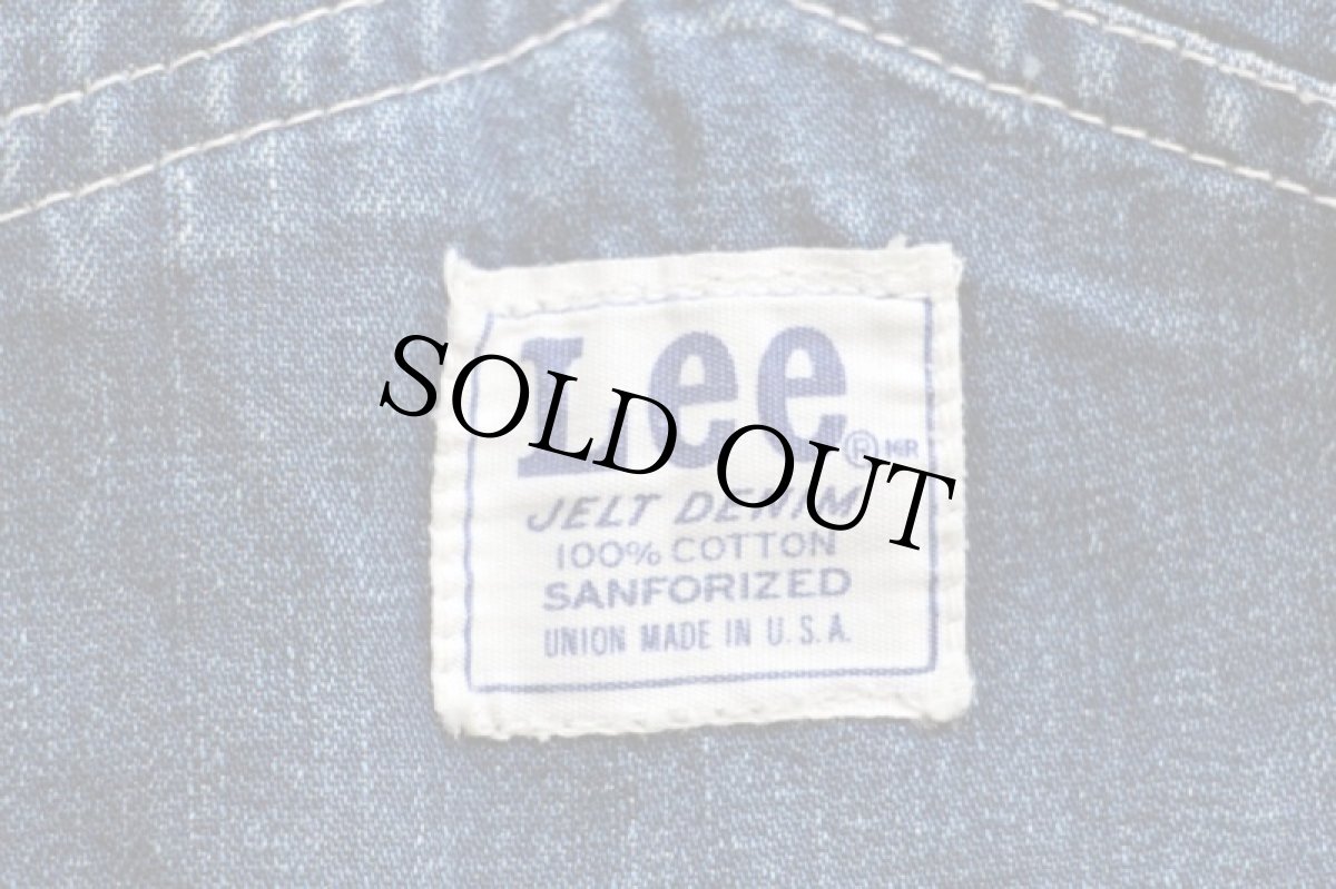 画像4: 60s USA製 Leeリー JELT DENIMジェルトデニム オーバーオール (4)