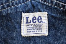 画像4: 60s USA製 Leeリー JELT DENIMジェルトデニム オーバーオール (4)