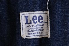 画像4: 60s USA製 Leeリー JELT DENIMジェルトデニム オーバーオール ペンキ飛び (4)