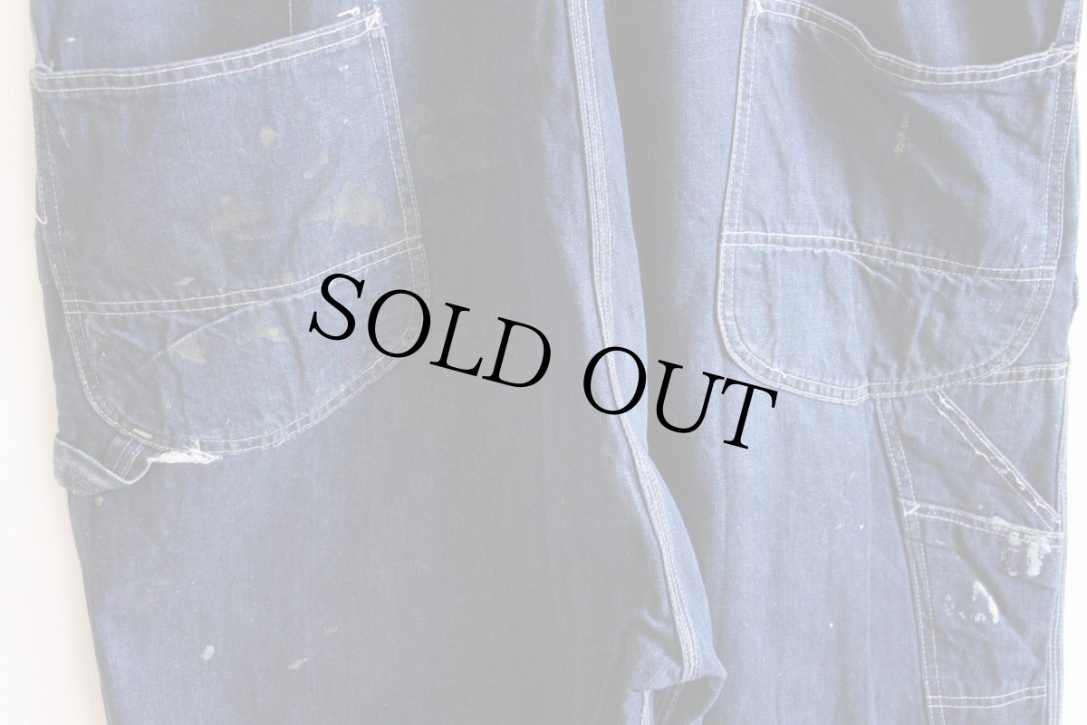 画像8: 60s USA製 Leeリー JELT DENIMジェルトデニム オーバーオール ペンキ飛び (8)