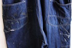 画像8: 60s USA製 Leeリー JELT DENIMジェルトデニム オーバーオール ペンキ飛び (8)