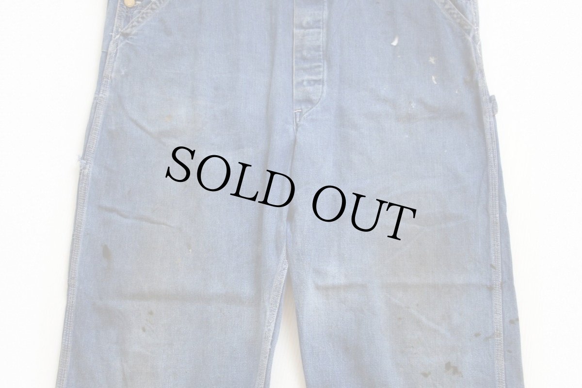 画像7: 60s USA製 Leeリー JELT DENIMジェルトデニム オーバーオール (7)