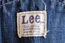 画像4: 60s USA製 Leeリー JELT DENIMジェルトデニム オーバーオール (4)