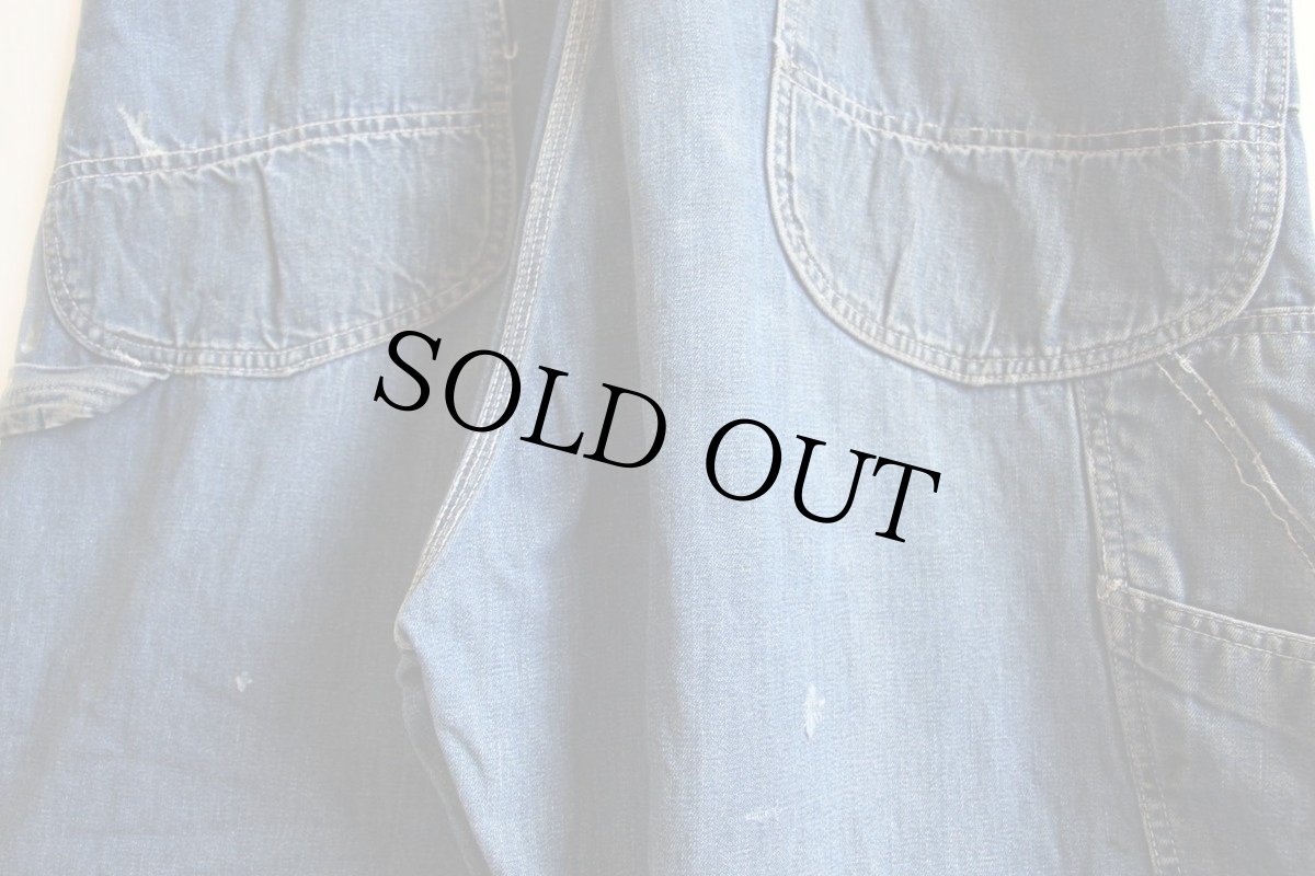 画像6: 60s USA製 Leeリー JELT DENIMジェルトデニム オーバーオール (6)