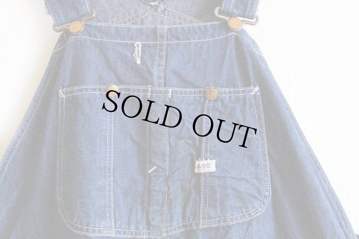 画像3: 60s USA製 Leeリー JELT DENIMジェルトデニム オーバーオール ペンキ飛び (3)