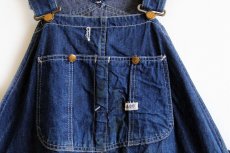 画像3: 60s USA製 Leeリー JELT DENIMジェルトデニム オーバーオール ペンキ飛び (3)