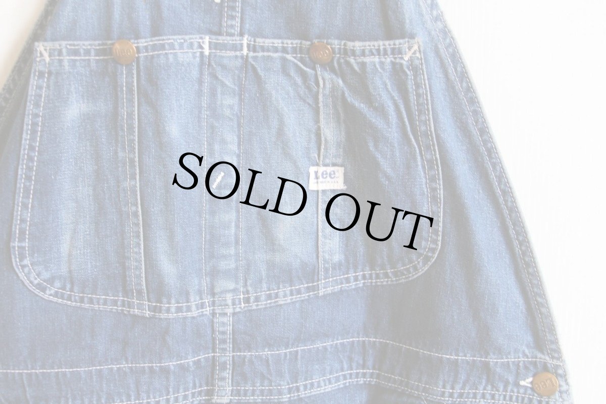 画像3: 60s USA製 Leeリー JELT DENIMジェルトデニム オーバーオール (3)