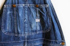 画像3: 60s USA製 Leeリー JELT DENIMジェルトデニム オーバーオール (3)