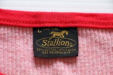 画像4: 70s Stallion BALDWIN MOTO-CROSS PARK リブTシャツ 杢レッド×ボーダー L (4)