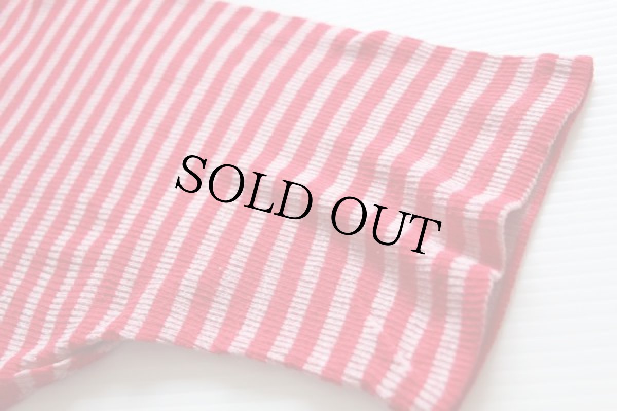 画像6: 70s Stallion BALDWIN MOTO-CROSS PARK リブTシャツ 杢レッド×ボーダー L (6)