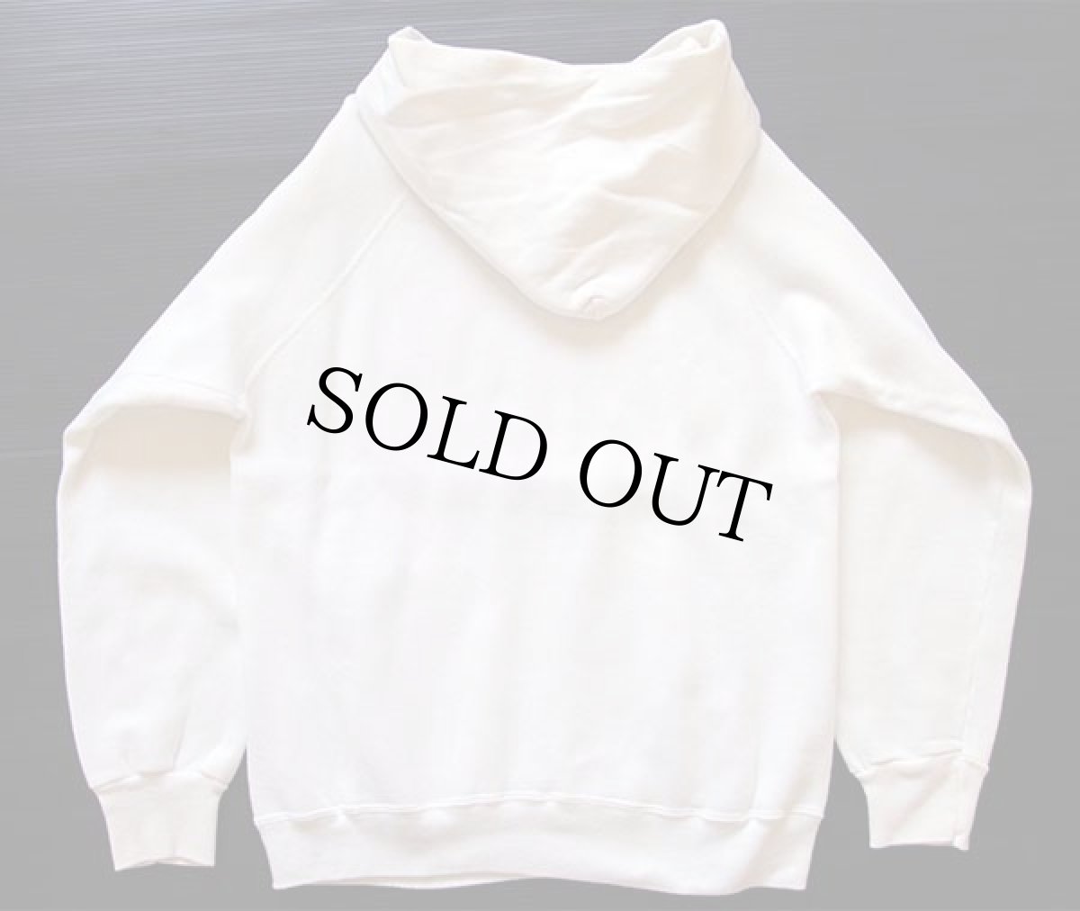 画像2: 80s USA製 Championチャンピオン HAMLINE フェルトプリント スウェットパーカー 白 M (2)