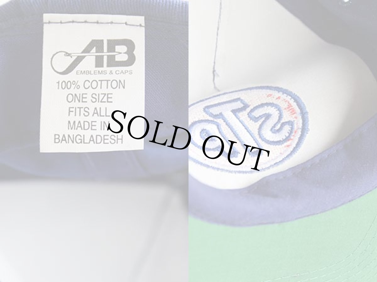 画像3: STP ロゴ刺繍 ツートン コットンキャップ 青×赤 (3)