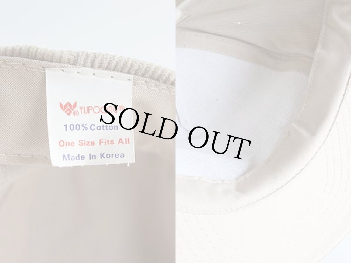 画像3: 80sデッドストック YUPOONG 無地 コーデュロイキャップ ベージュ (3)