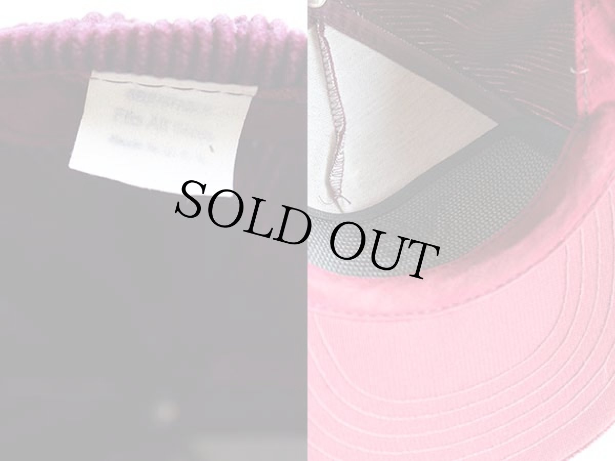 画像3: 80s USA製 MINNESOTA GOPHERS 刺繍 太畝 コーデュロイキャップ バーガンディ (3)