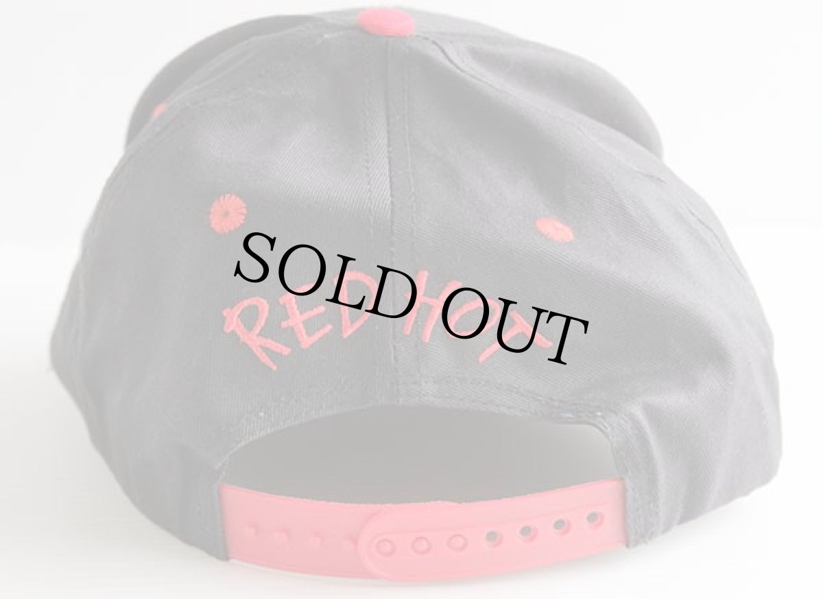 画像2: 90s HONDAホンダ ロゴ刺繍 ツートン コットンキャップ 黒×赤 (2)