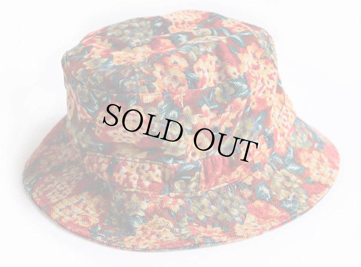 画像2: 90s GAPギャップ ボタニカル 総柄 コーデュロイ バケットハット S/M (2)