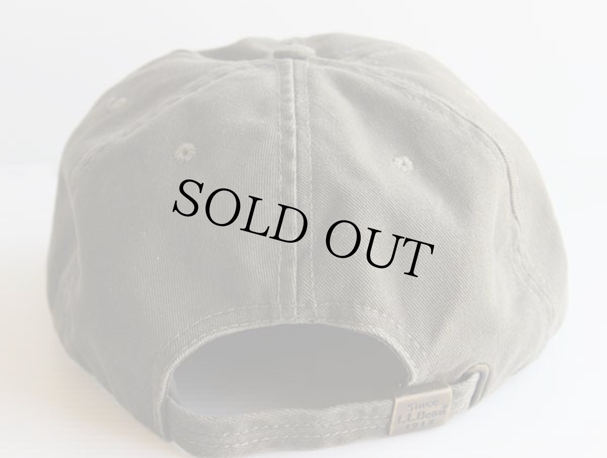 画像2: USA製 L.L.Bean ロゴ刺繍 コットンキャップ グリーングレー (2)