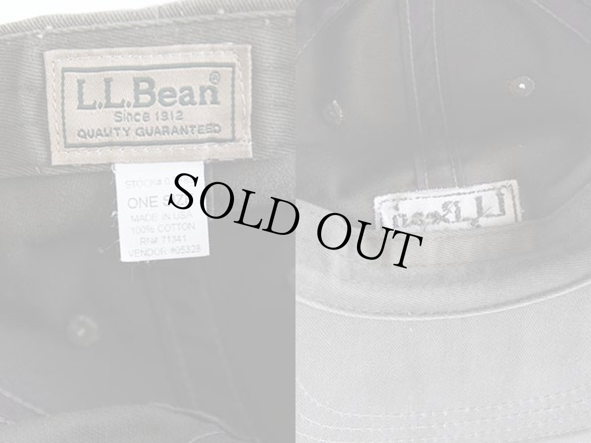 画像3: USA製 L.L.Bean ロゴ刺繍 コットンキャップ グリーングレー (3)