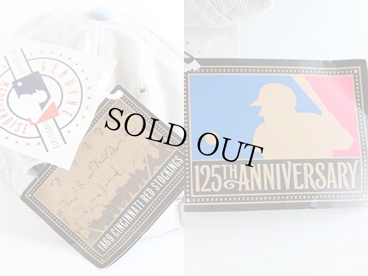 画像4: デッドストック★90s MLB Minnesota Twins ツートン コットンキャップ ベージュ×ブルーグレー (4)