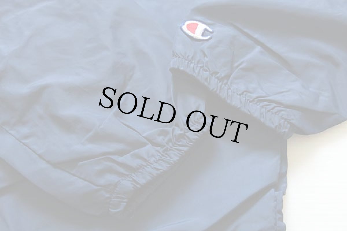 画像4: 90s USA製 Championチャンピオン MSOE ナイロン コーチジャケット 紺 XL (4)