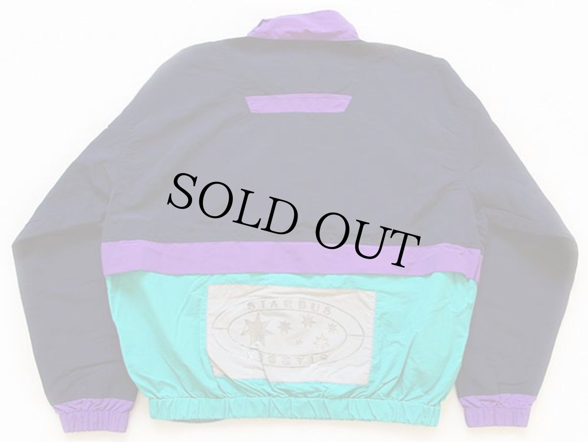 画像2: 90s STARBUS マルチカラー プルオーバー ナイロンジャケット L (2)