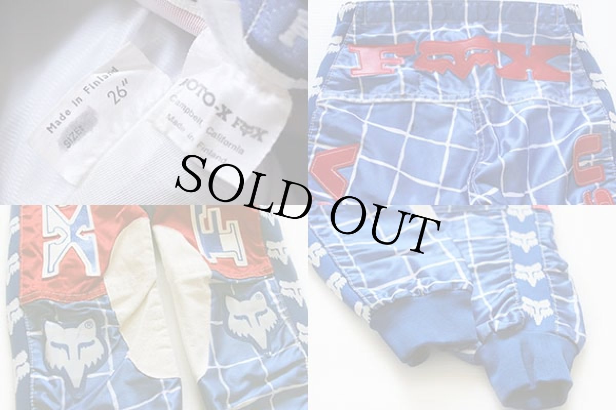 画像3: 80s フィンランド製 MOTO-X FOX USA モトクロス レーシングパンツ キッズ 26 (3)