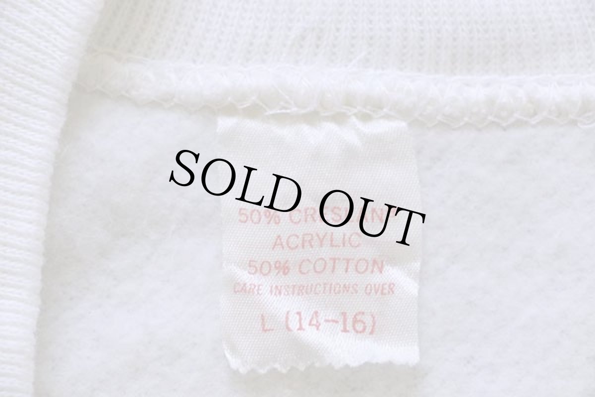 画像4: 80s USA製 Pillsbury ドゥボーイ×グリーンジャイアント リトルスプラウト スウェット 白 キッズL (4)