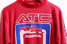 画像3: 80s malcolm smith HONDAホンダ ATC モトクロスシャツ 赤 M (3)