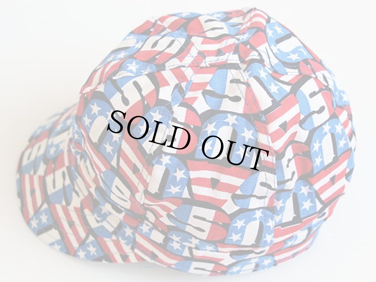 画像2: 70s USA製 KROMER USA 総柄 コットン ワークキャップ 7 1/4 (2)