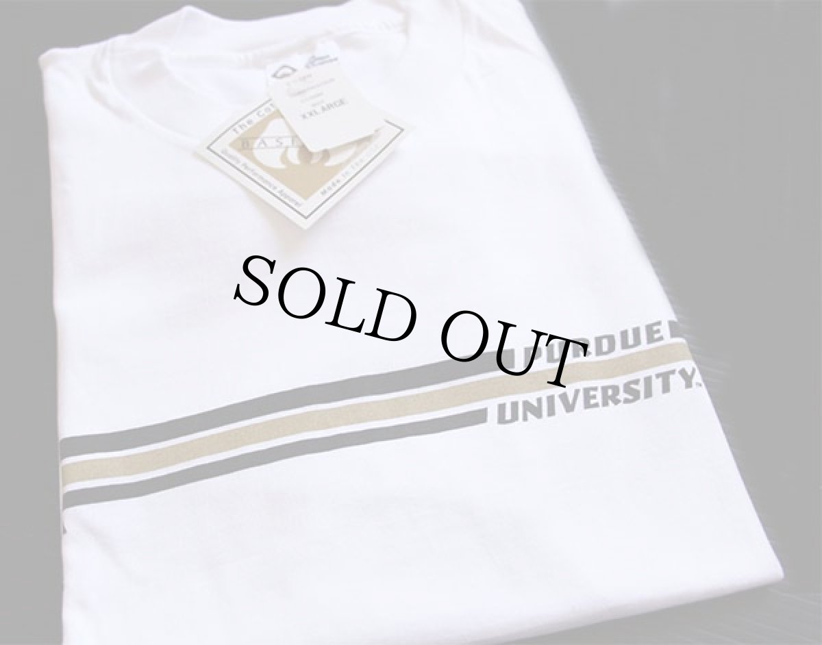 画像1: デッドストック★90s USA製 The Cotton Exchange PURDUE UNIVERSITY コットン 長袖Tシャツ 白 XXL (1)