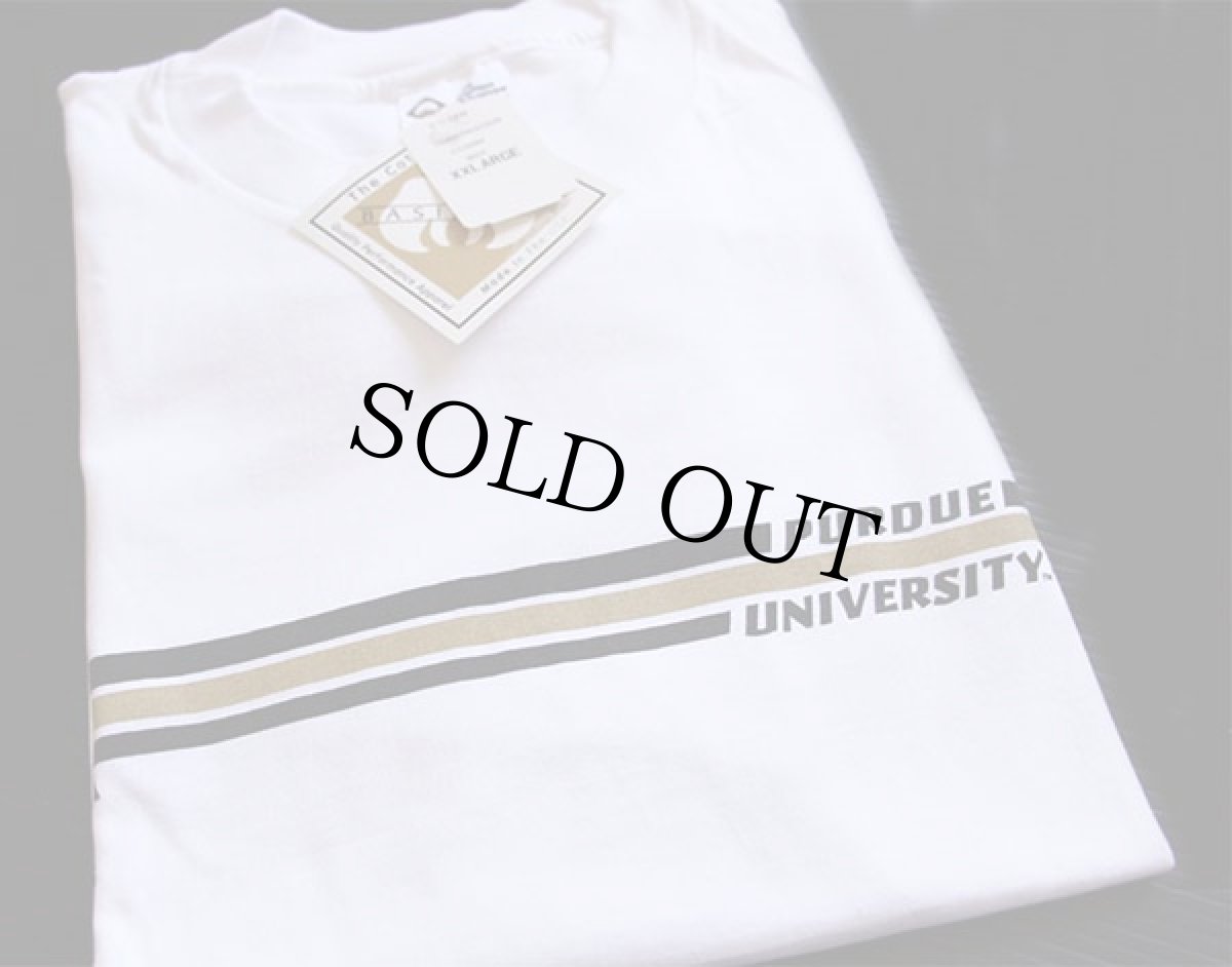 画像1: デッドストック★90s USA製 The Cotton Exchange PURDUE UNIVERSITY コットン 長袖Tシャツ 白 XXL (1)