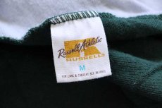 画像5: 70s USA製 RUSSELLラッセル MATHER コットン リバーシブルTシャツ 深緑×グレー M (5)