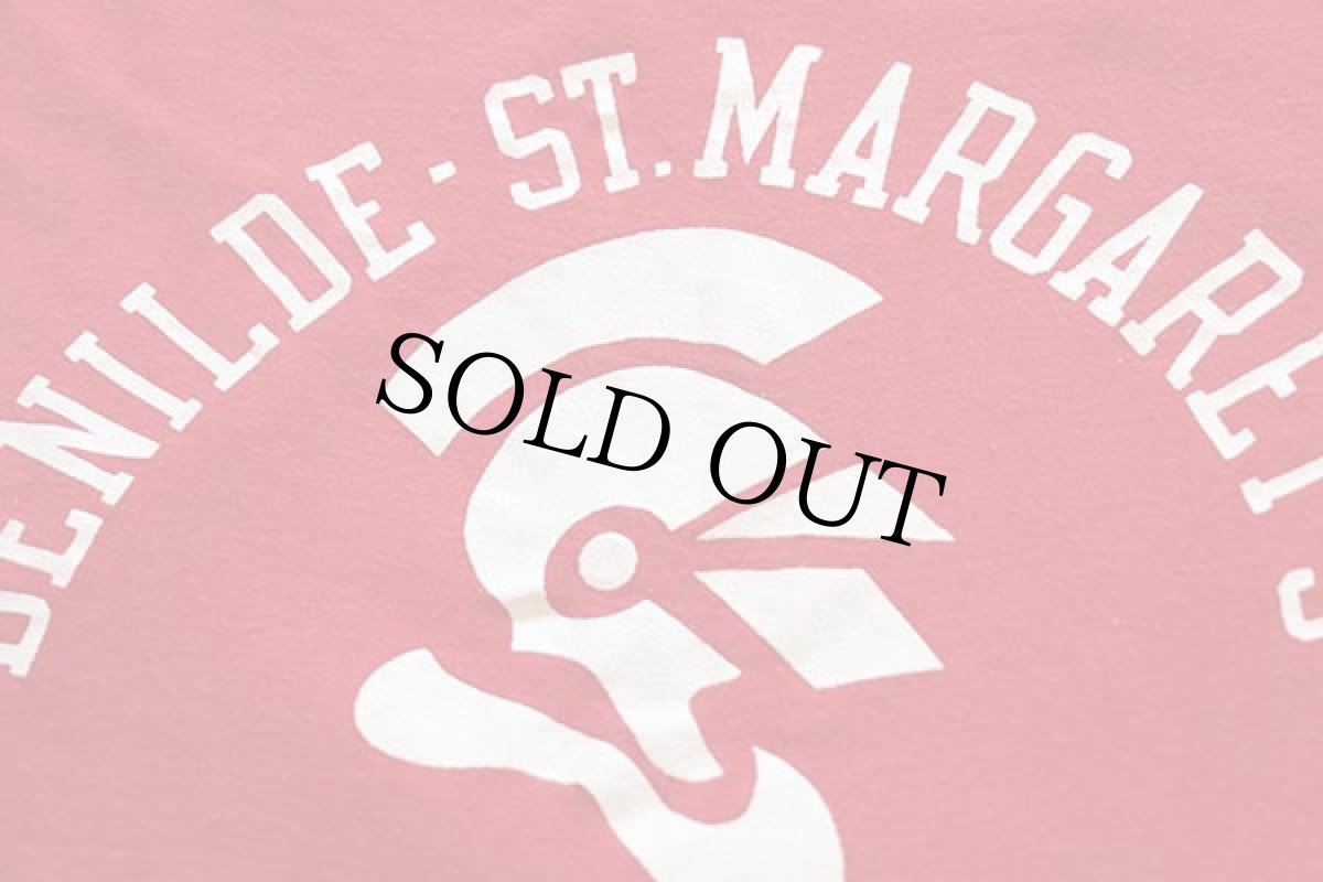 画像4: 70s USA製 Championチャンピオン BENILDE-ST.MARGARET'S コットン リバーシブルTシャツ 赤×白 XL (4)