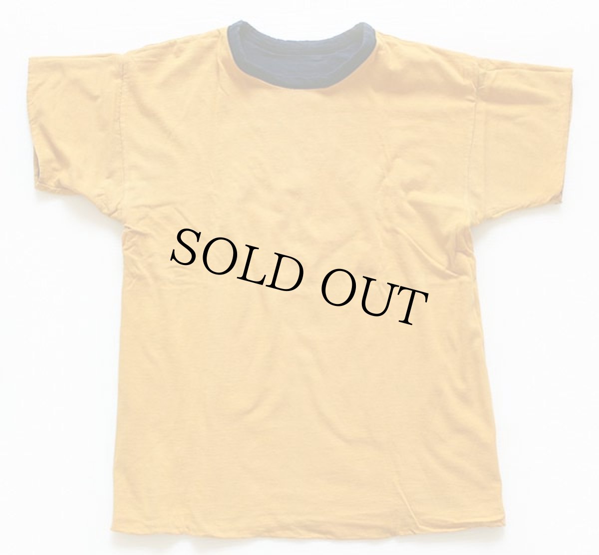 画像3: 60s CHAMPIONチャンピオン ランタグ MINNESOTA フロッキープリント コットン リバーシブルTシャツ 紺×黄 L (3)