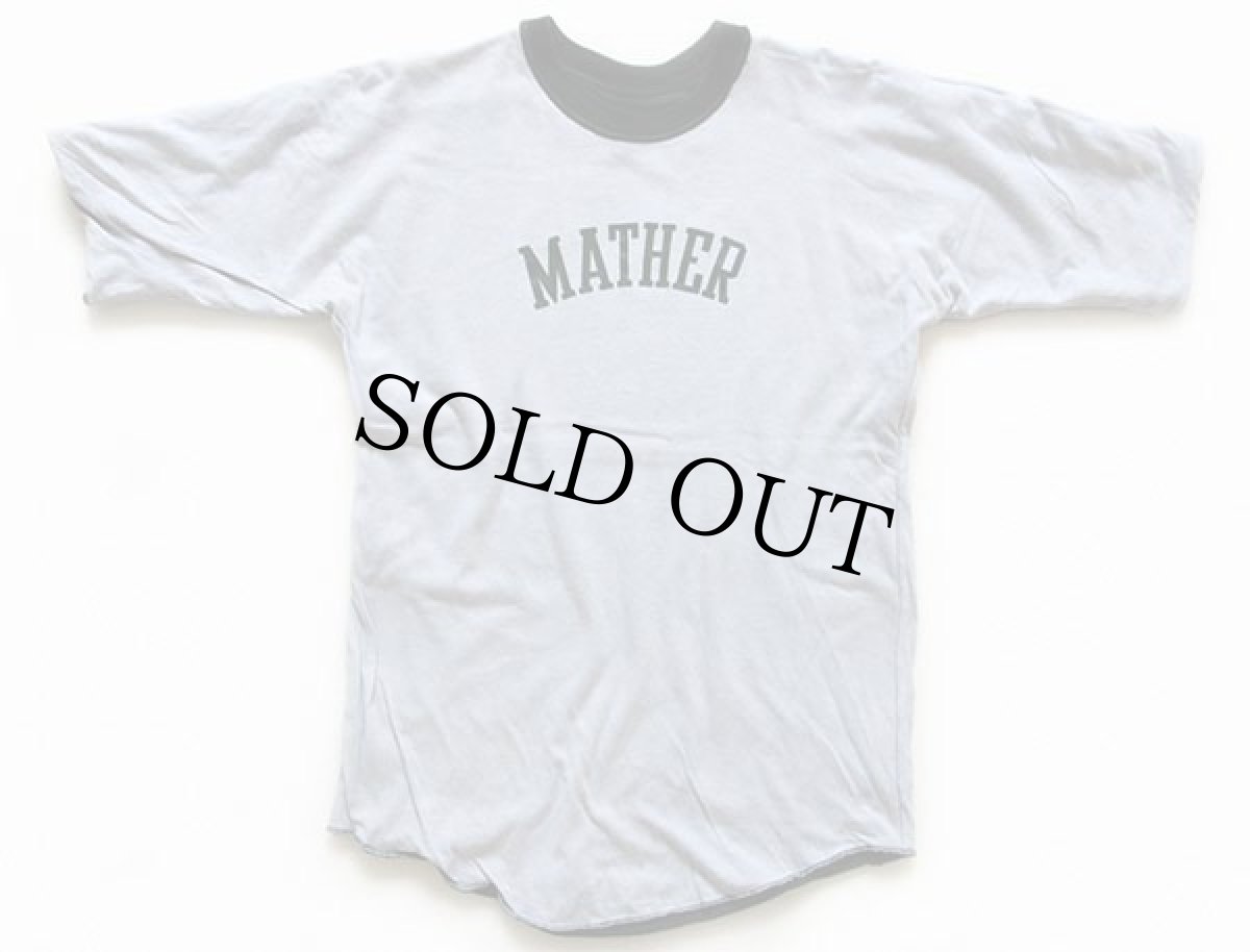 画像2: 70s USA製 RUSSELLラッセル MATHER コットン リバーシブルTシャツ 深緑×グレー M (2)