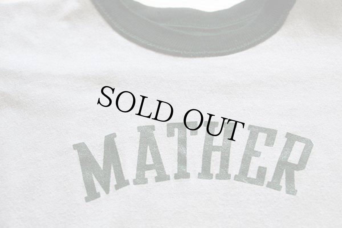 画像4: 70s USA製 RUSSELLラッセル MATHER コットン リバーシブルTシャツ 深緑×グレー M (4)