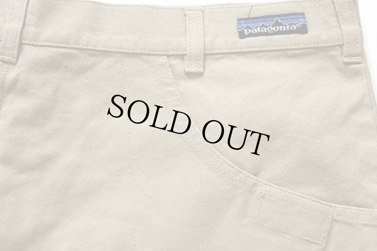 画像4: デッドストック★80s patagoniaパタゴニア コットン スタンドアップ ショーツ タン w38★ショートパンツ (4)