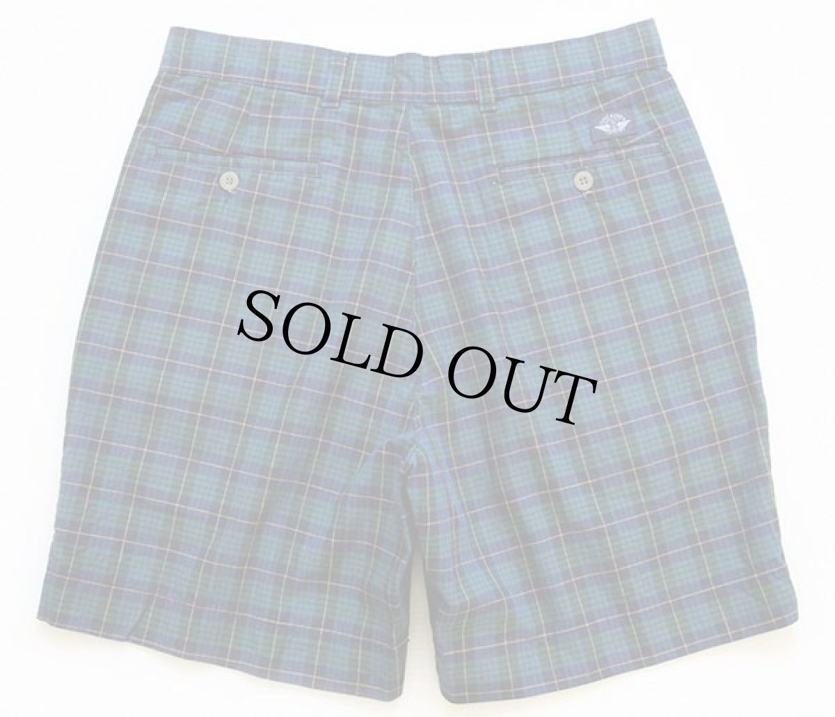 画像2: 90s USA製 DOCKERSドッカーズ チェック ツータック コットン ショートパンツ w33★ショーツ Levi'sリーバイス (2)