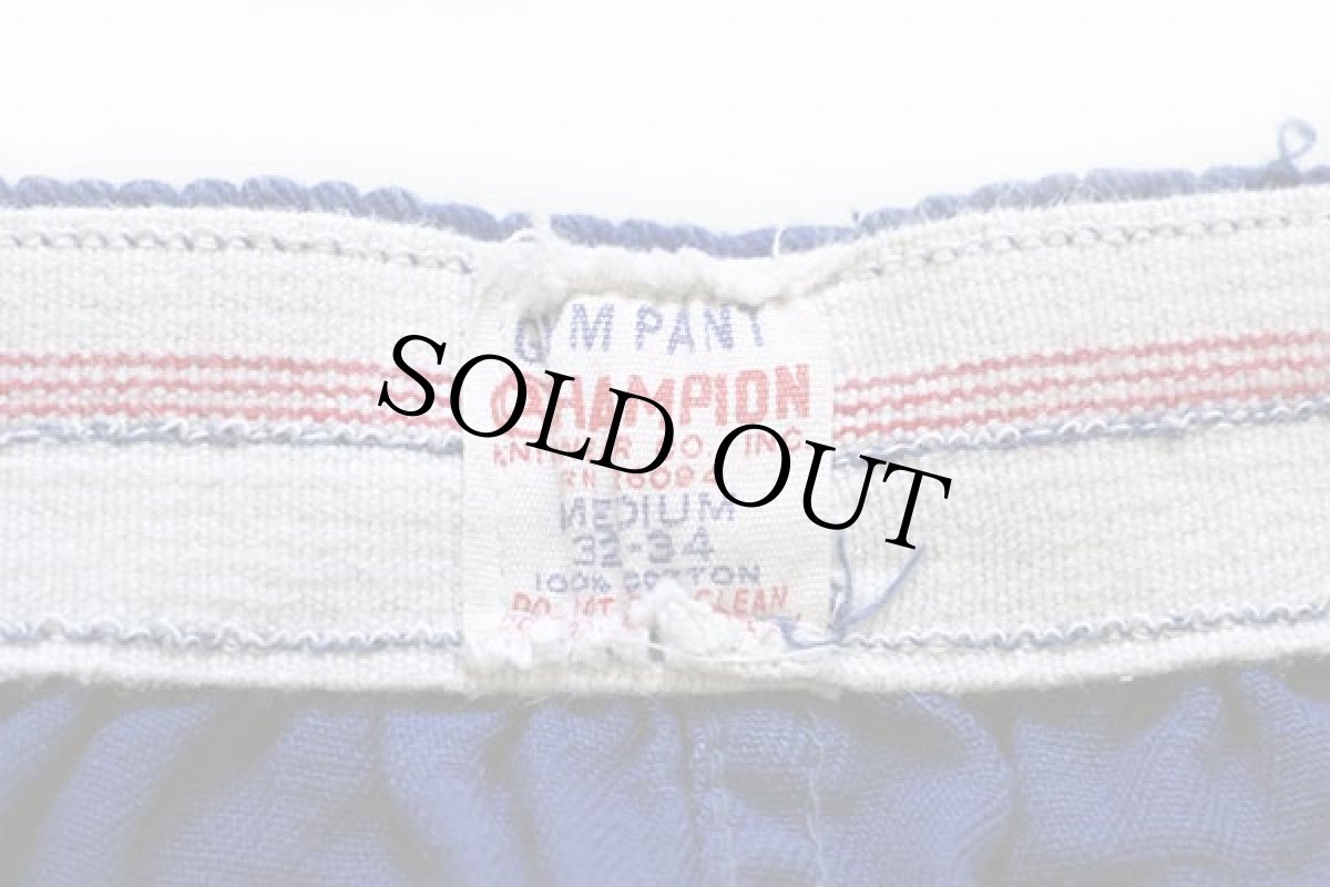 画像3: 60s CHAMPIONチャンピオン ランタグ 四段中抜き コットン トレーニングショーツ 青 M (3)