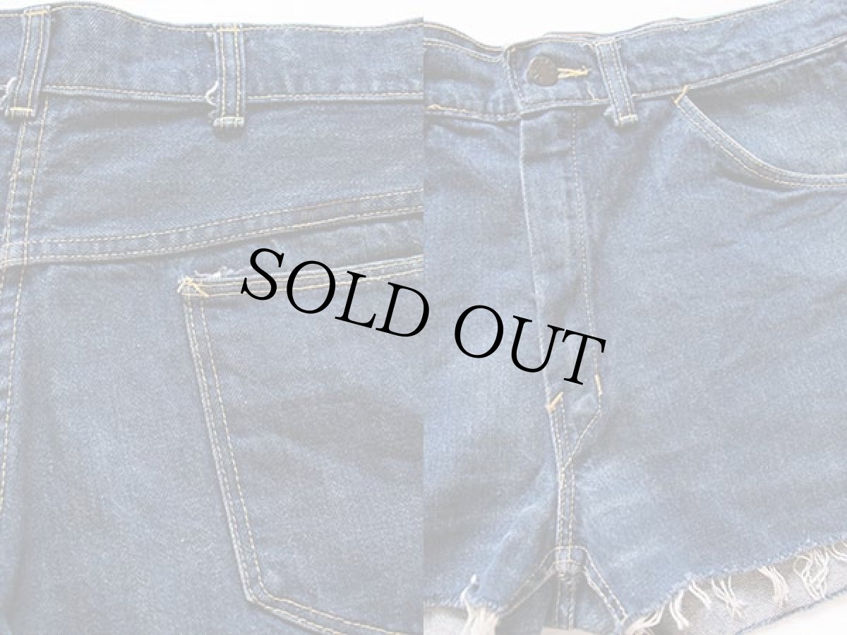 画像3: 70s BIG YANKビッグヤンク カットオフ デニム ショートパンツ w34★ショーツ (3)