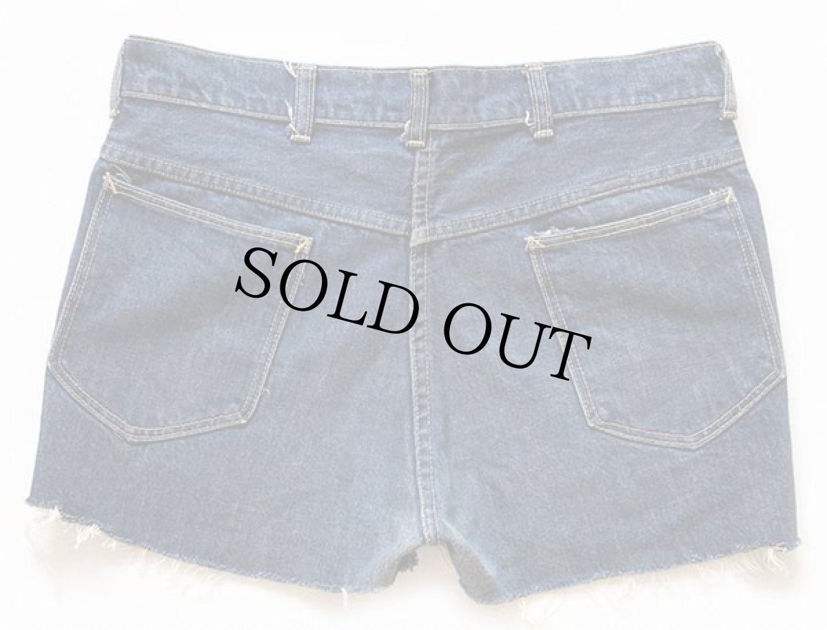 画像2: 70s BIG YANKビッグヤンク カットオフ デニム ショートパンツ w34★ショーツ (2)