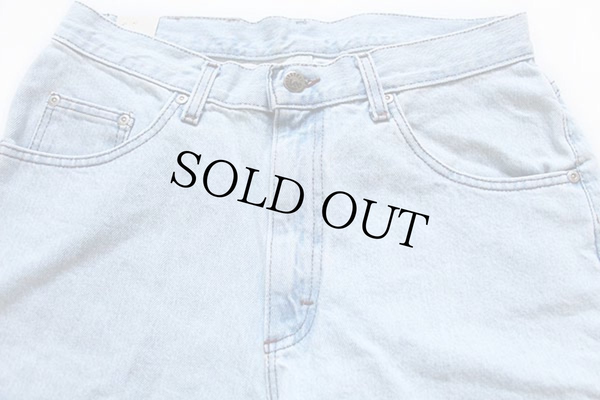 画像3: デッドストック★90s USA製 Leeリー RIVETED 219 EASY FIT デニム ショートパンツ アイスブルー w33★ショーツ (3)