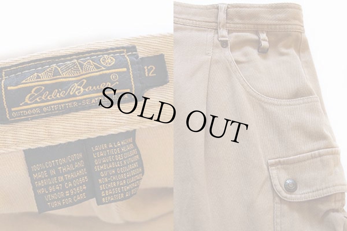 画像3: 80s EddieBauerエディーバウアー コットン カーゴ ショートパンツ カーキ 12★ショーツ (3)