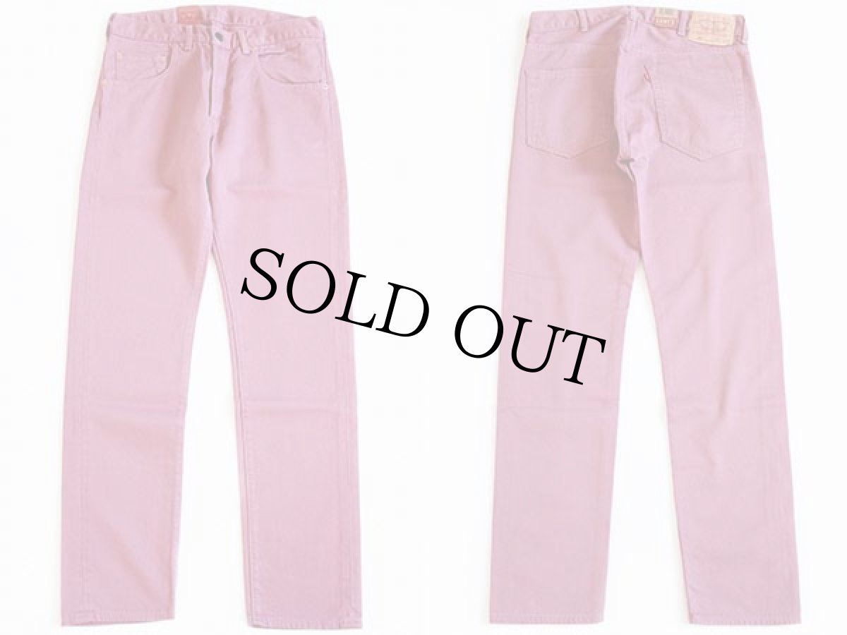 画像2: 新品★LVC LEVI'S VINTAGE CLOTHING リーバイス 519 BIGE Bedford ピケパンツ ピンク w31 L34 (2)