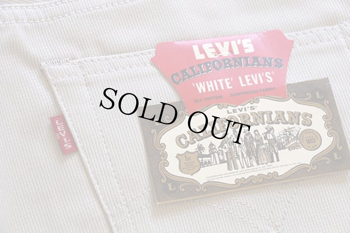 画像3: 新品★LVC LEVI'S VINTAGE CLOTHING リーバイス 519 BIGE Bedford ピケパンツ アイボリー w32 L34 (3)