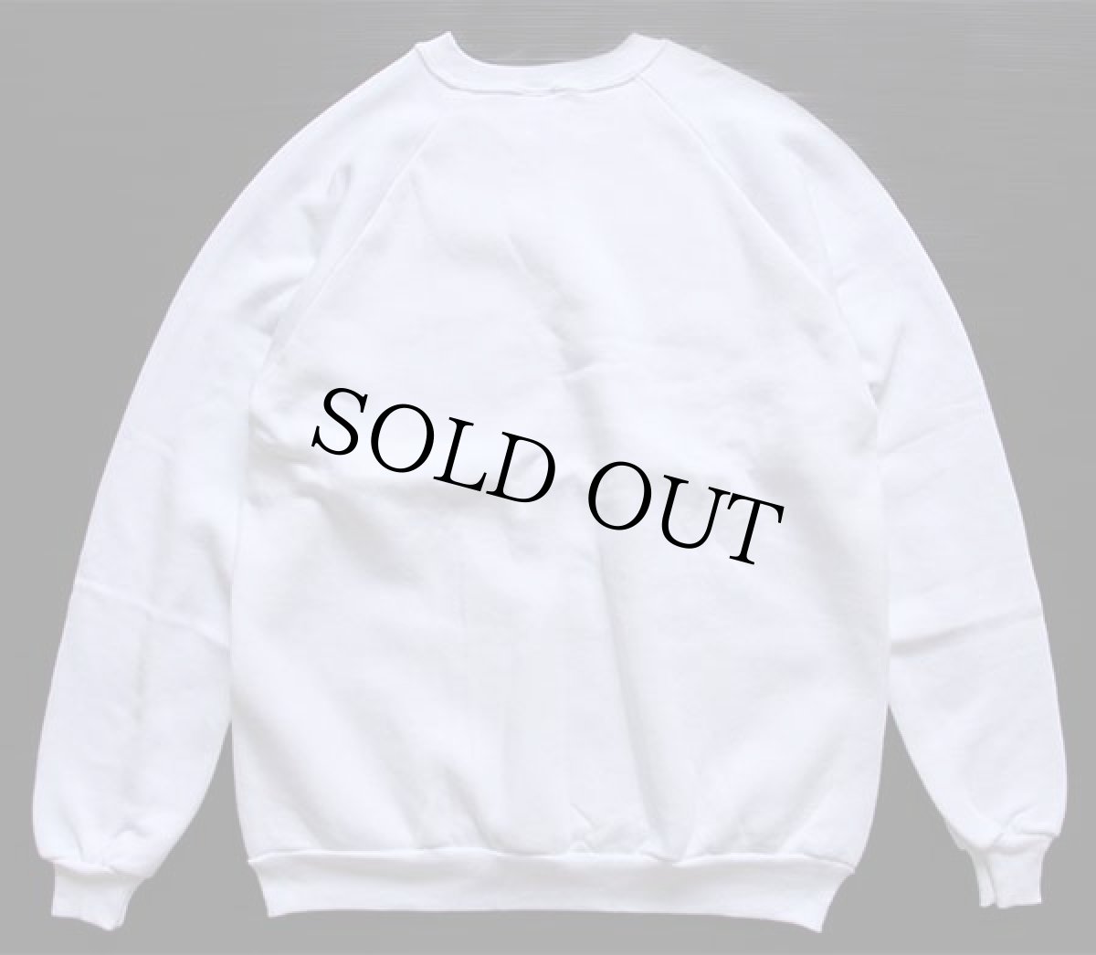 画像2: デッドストック★80s USA製 JERZEES 無地 スウェット 白 XL★ブランク (2)